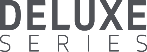 Logotipo de la línea DELUXE SERIES de UA United Appliances, en tipografía gris oscuro, minimalista y elegante, que identifica nuestra gama premium de calentadores de agua.